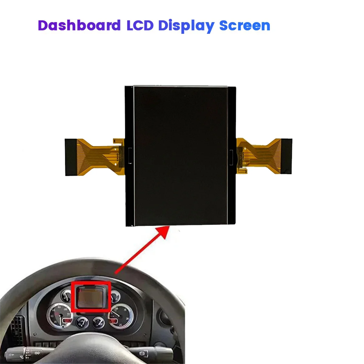 Car Dashboard LCD Display 5010595267 for DAF LF CF XF 45 55 75 85 95 105 Speedometer Pixel Repair Instrument LCD Screen