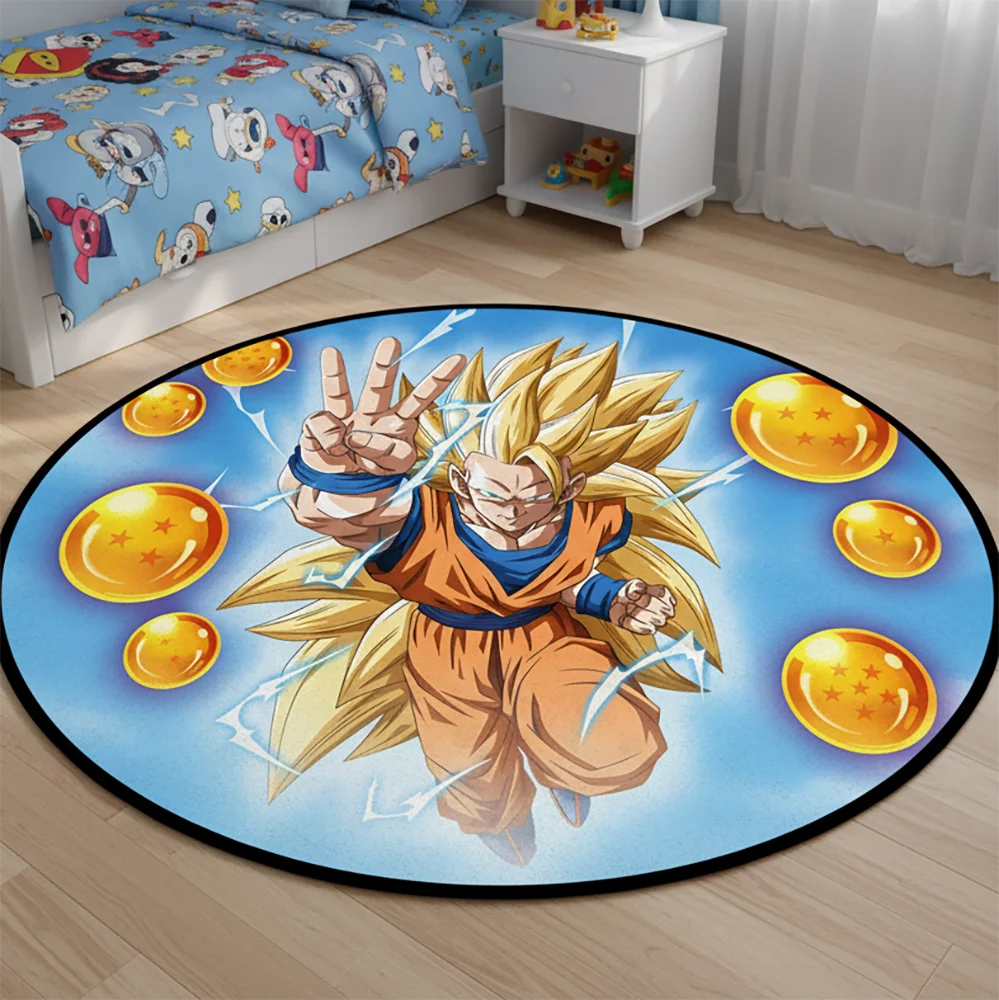 Alfombras de área, figura de Anime, Dragon Ball Z, Goku, bestia, Gohan, Vegeta, alfombra personalizada, alfombra impresa hecha a mano para decoración de habitación, alfombra para mascotas