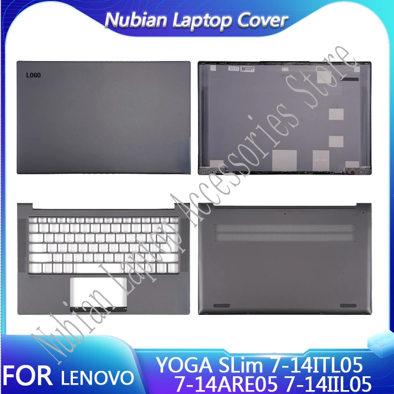 

New Laptop LCD Back Cover For Lenovo YOGA SLim 7-14ITL05 7-14ARE05 7-14IIL05 Palmrest Upper Bottom Case Grey A C D Shell