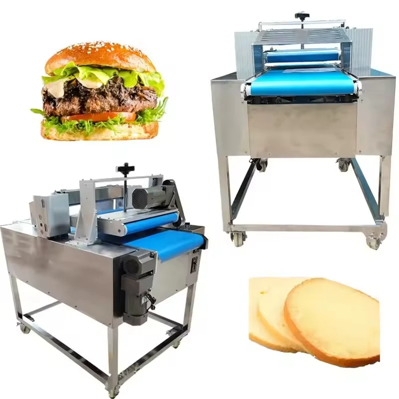 Adjustable Stainless Steel Horizontal Bread Slicer Cake Cutter Slicer Chinese Bread Slicer Box Cake Cutting Machine
