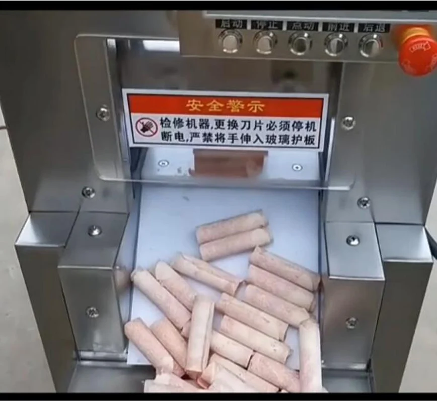 

Commercial Kitchen Frozen Meat Slicer Automatic Stainless Steel Lamb Beef Cutter Slicing Machine