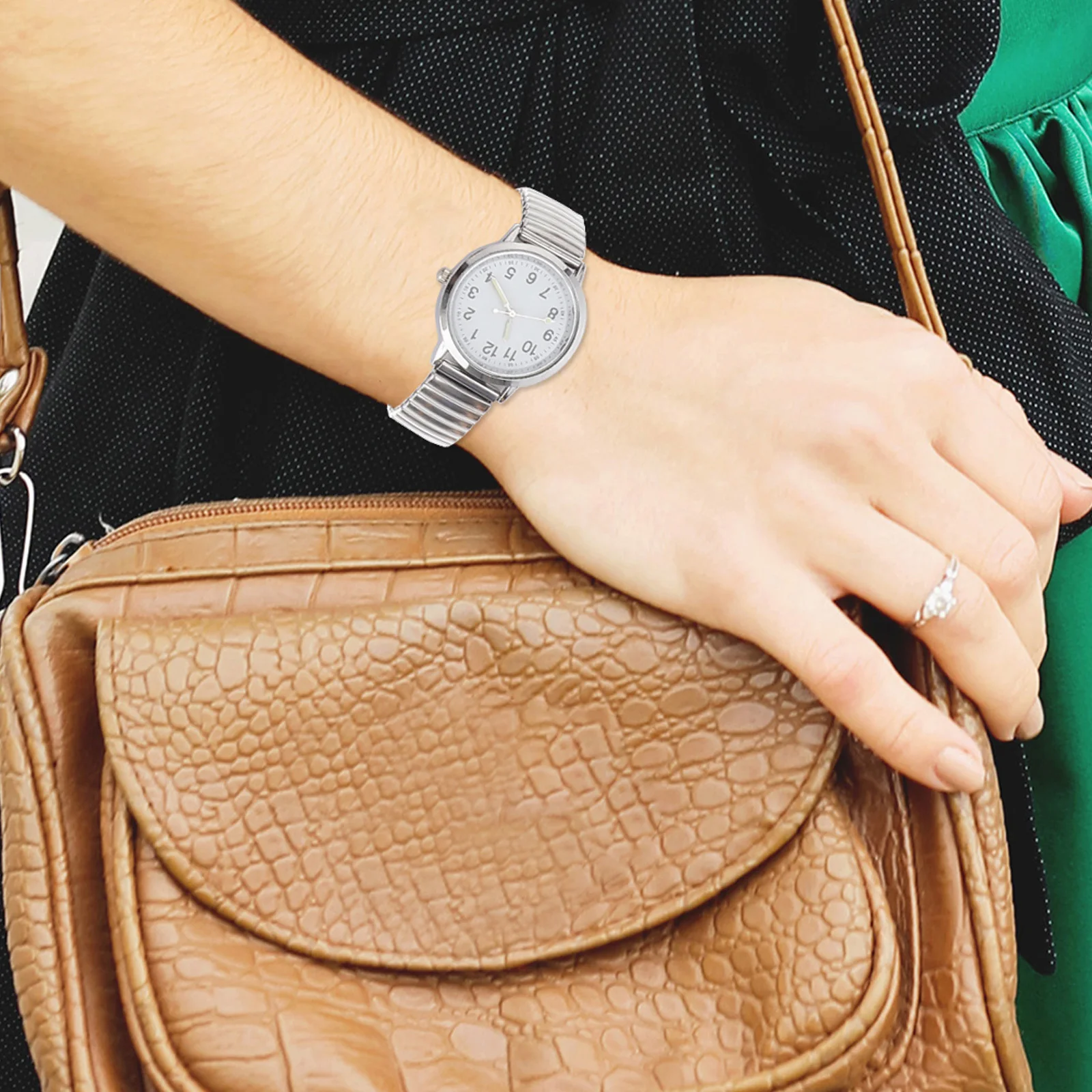 1 قطعة ساعة كوارتز مضيئة ساعة اليد عدد كبير الطلب أنيق كلاسيكي كاجوال المشي لمسافات طويلة في الهواء الطلق موضة اختيار هدية دائم #5