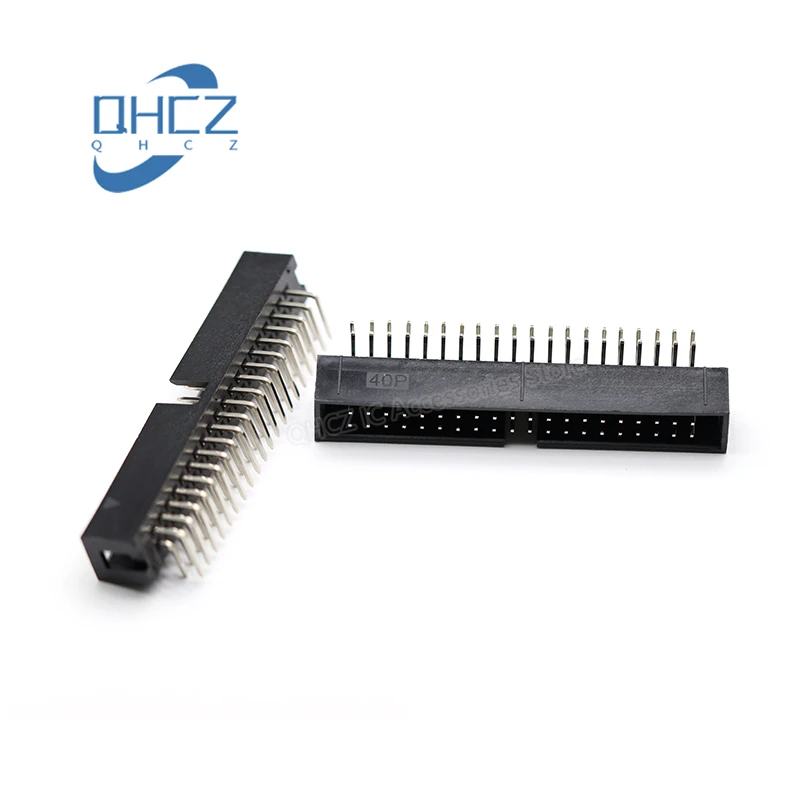 10PCS DC3 6P 8P 10P 12P 14P 16P 18P 20P 26P 30P 40P 2.54mm Socket Header Connector ISP Male Double-spaced Right Angle