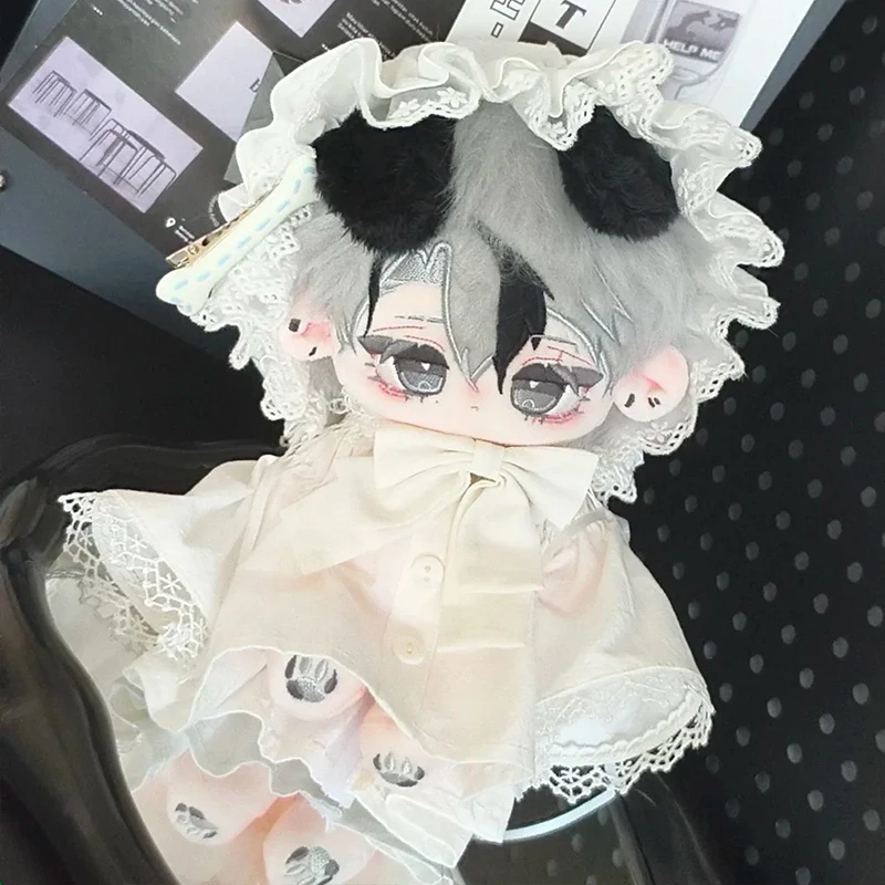 الأصلي القطن دمية 20 سنتيمتر ملابس خاصة أرنب الأذن أفخم فستان ملابس دمى لا سمة فستان لطيف دمى حقيبة ودمى الملابس #1