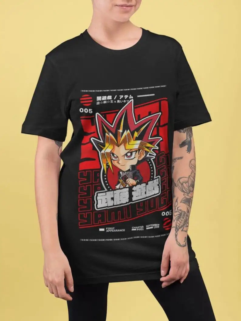 

Anime Duel King T Shirt Black Unisex, Black Shirt All Size