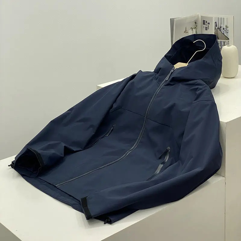 2026 Outdoor Men's and Women's Sport Fishing Mountaineering Tourism Camping Leisure Full Pressure Rubber Waterproof Jacket