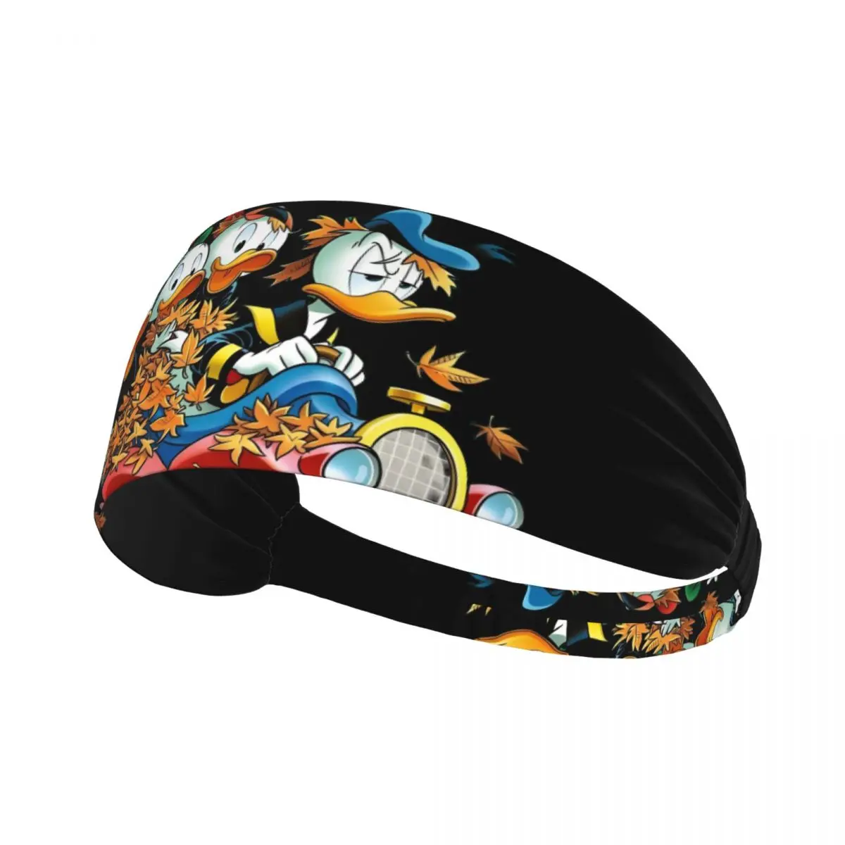 

Custom Donald Duck Anime Athletic Sweatbands Men Women Non Slip Absorbent Kawaii Cartoon Headband Football