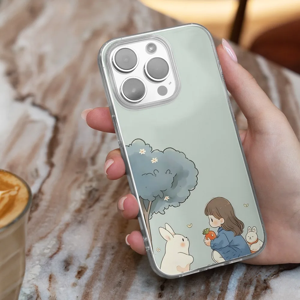 Illustration Pattern Mobile Phone Case For IPhone 11 12 13 Pro Mini X XR XS Max 7 8 Plus For IPhone 14 15 16 Pro Max Case