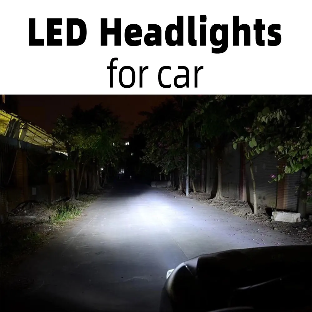 LED Car Headlight High Brightness 12V Bulb H7 H4 H11 H1 HB3 9005 HB4 9006 Lamp for Auto High Beam Low Beam