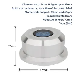 Monosaudio Hi-End RT532S 50HZ Record Weight LP Disc Stabilizer Turntable Vinyl Clamp HiFi Audiophile Grade Vinyl Vibration