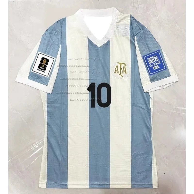 

10th Maria Cup 50th Anniversary Edition 3D Printed Football Suit in Argentina, Breathable, Comfortable, Adult Short Sleeve