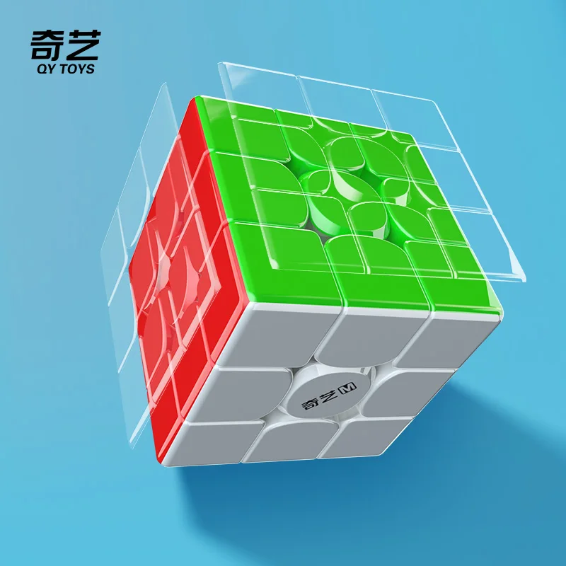 [CubeFun] QiYi M PRO-Elite الإصدار 3x3x3 المغناطيسي الأشعة فوق البنفسجية المكعب السحري المهنية 3x3 لغز ألعاب تعليمية للأطفال للهدايا