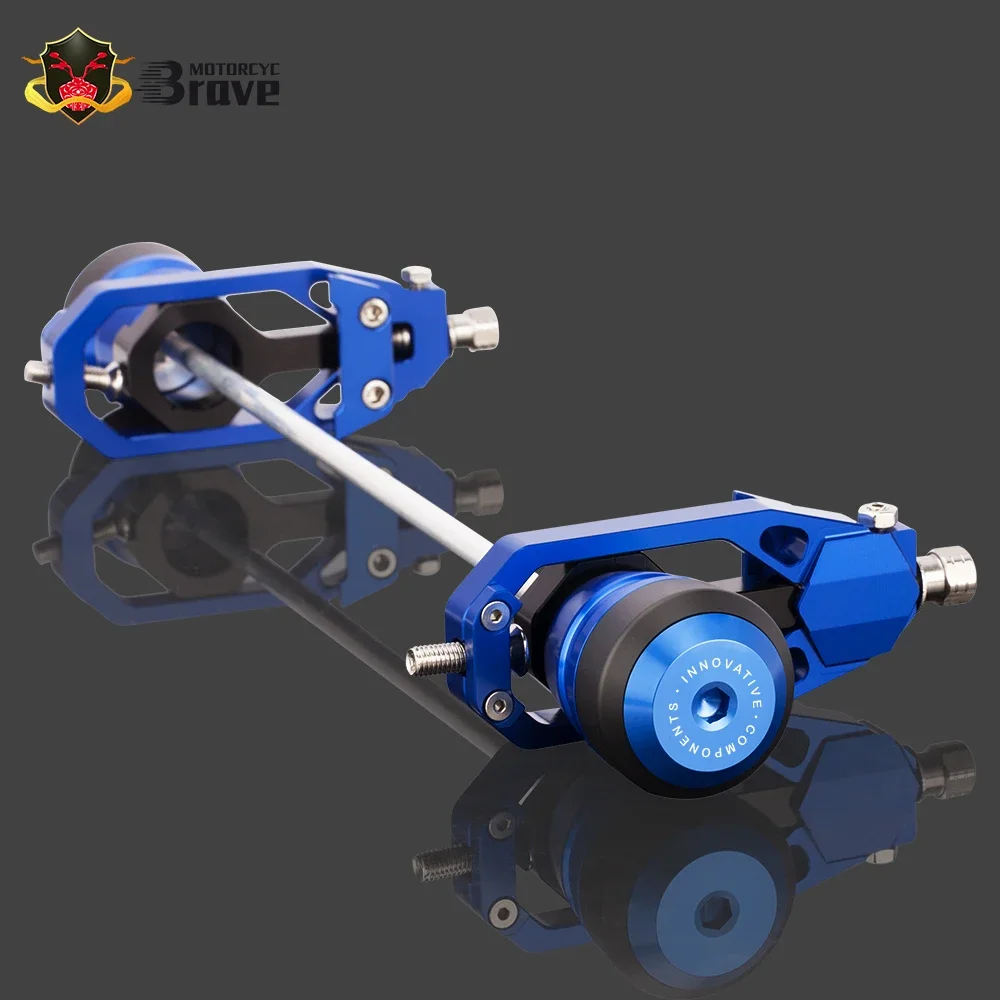 

Tmax560 Axle Spindle Chain Tensioner Adjuster and Axle sliders Fork wheel protection Crash pad kit For YAMAHA TMAX 560 TECH MAX
