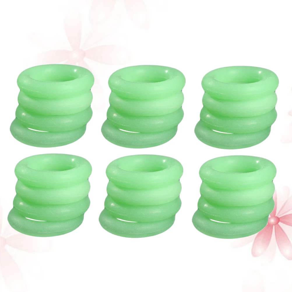 

40 PCS Silicone Ring Camping Tent Fluorescent Peg Rings Pegs Tarp Outdoor Night