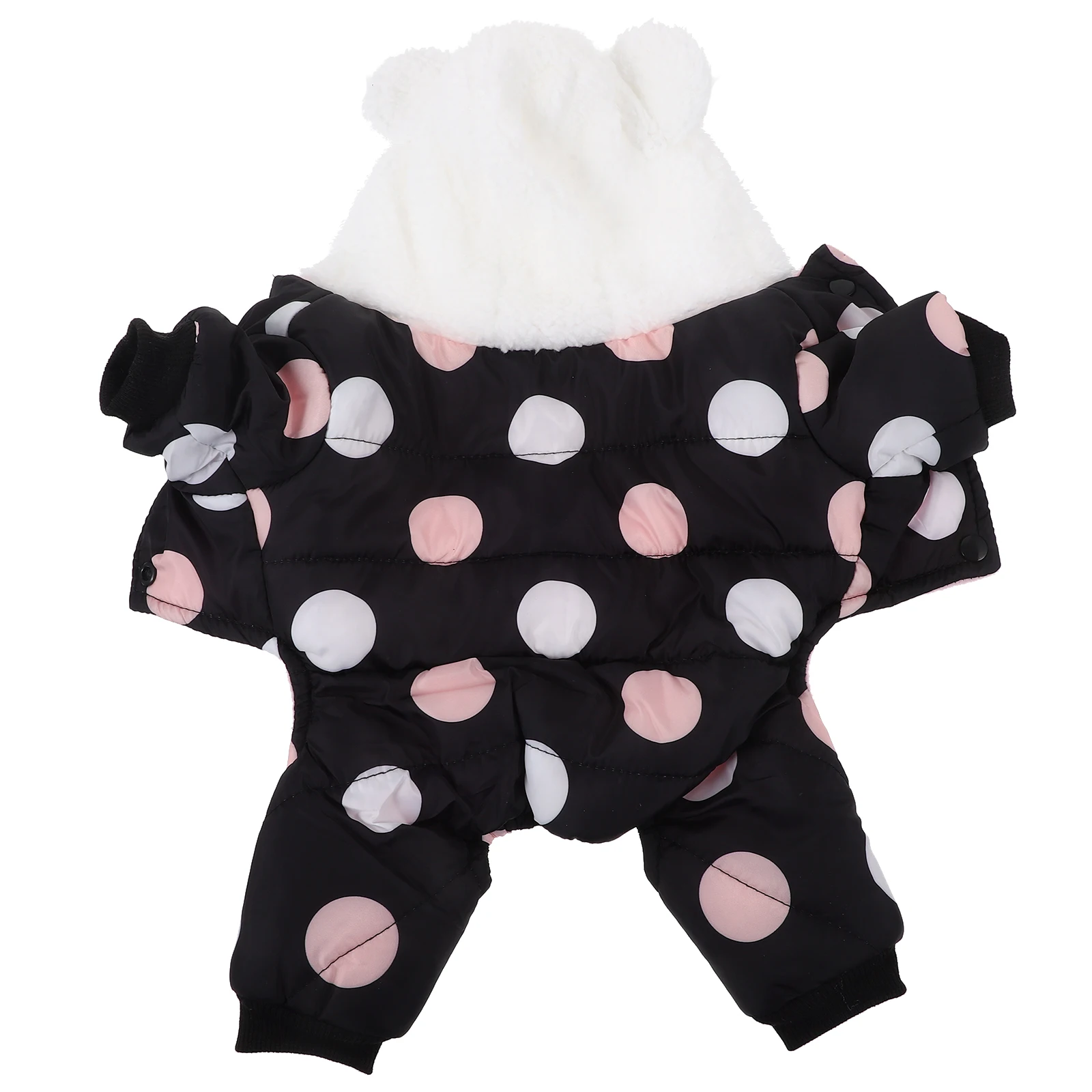 

Pet Clothes Warm Winter Dog Coat Black S Size Four Legs Thickened Cotton Clothing Small Dogs Adorable Wear