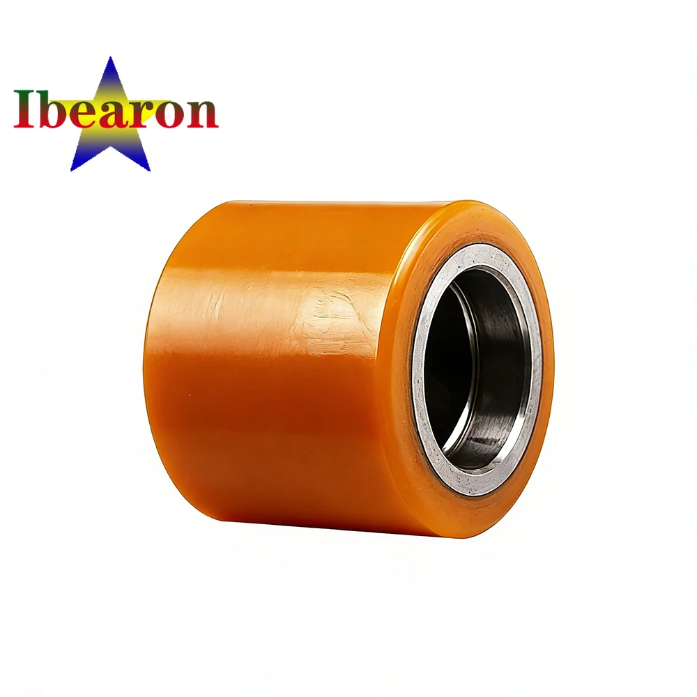 

4PCS Heavy-Duty Enhanced PU Iron Core Forklift Casters 80x60mm 80x70mm Super Wear-Resistant, Quiet, for Electric Forklifts