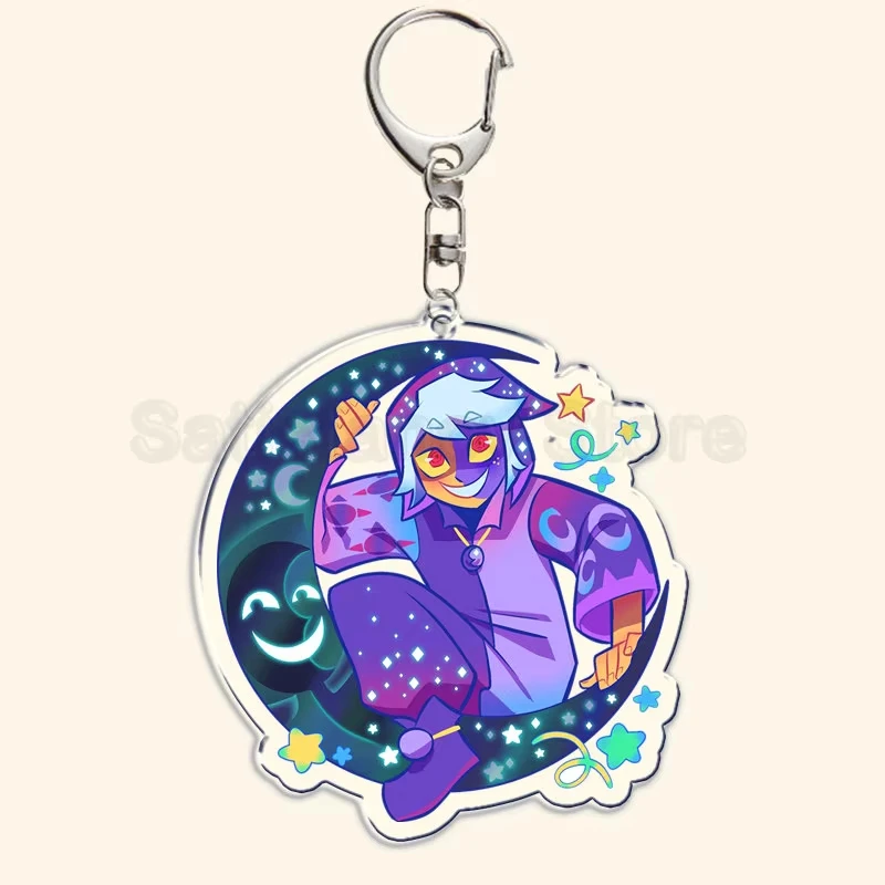 The Owl House Keychain Luz Noceda King Eda Hooty Acrylic Key Chain Pendant Key Ring Keychains for Bag Pendant Aaccessories Gift view 2