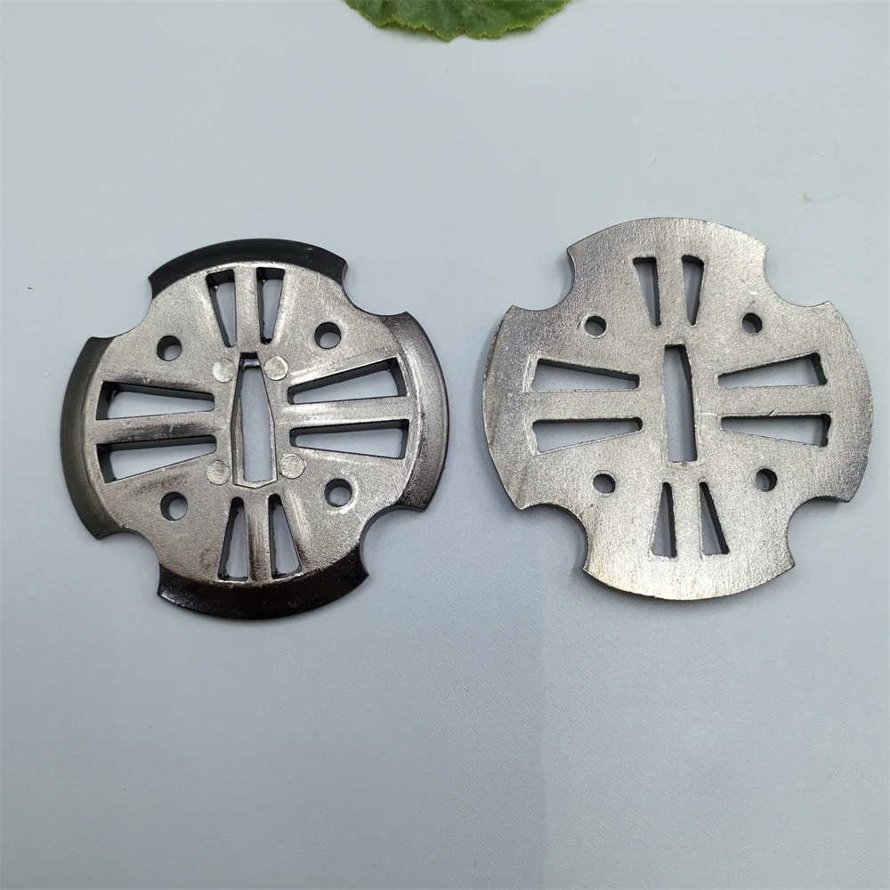 2PC Tsuba Alloy Guard Fittings For Japanese Sword Katana Handguard Parts Carved