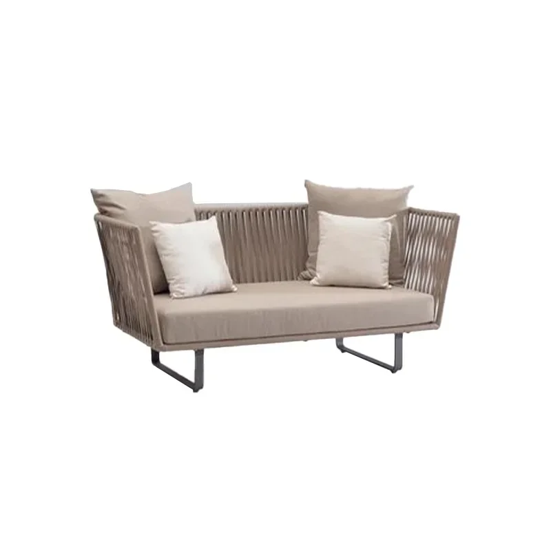 Outdoor-Sofa, Innenhof, Balkon, Outdoor-Rattan-Sofa, Freizeit-Gartenmöbel