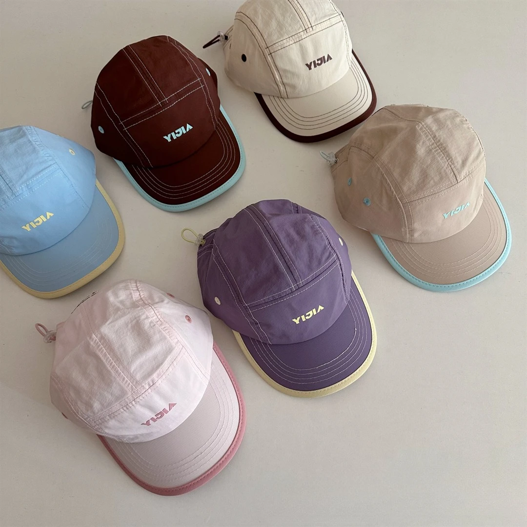 

Spring Summer Kids Baseball Hats Children's Thin Breathable Quick Drying Baseball Cap for Boys Girls Duckbill Cap