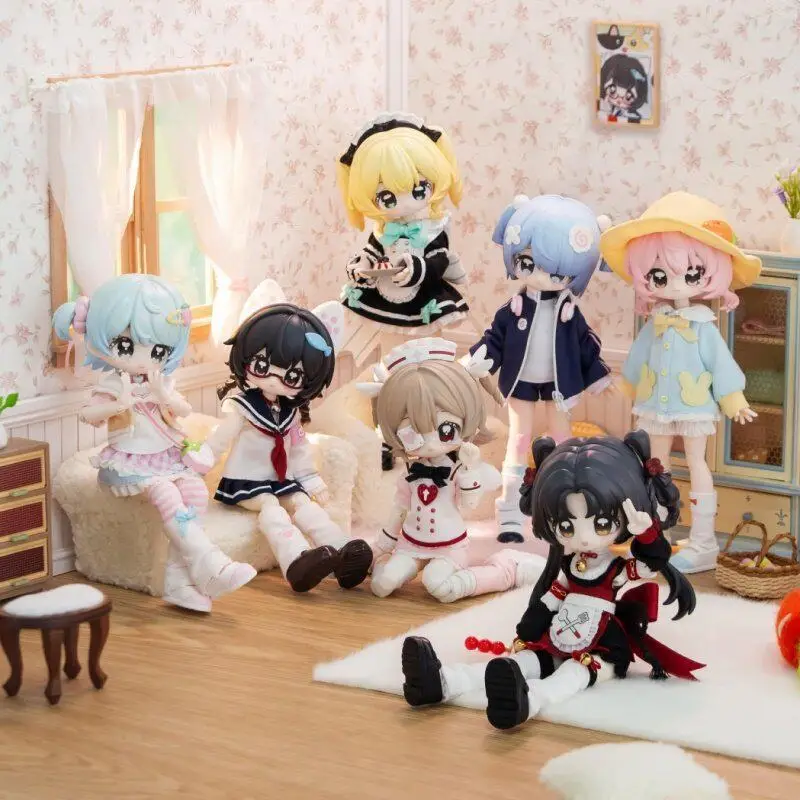 

The Key Collection 1/12 Scale Movable Joint BJD Doll Blind Box Collectible Art Toy Desktop Ornament Cute Figure Mystery Box Gift