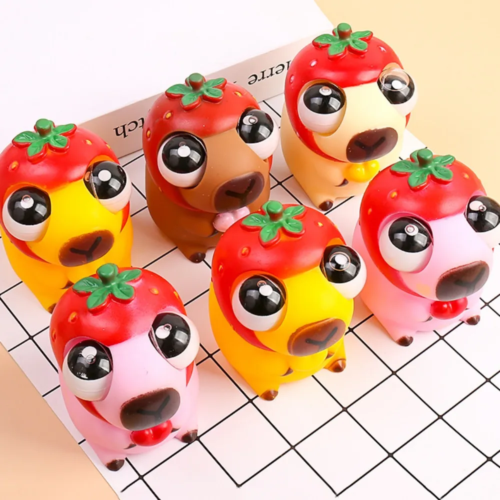 Cartoon Burst Eye Capybara Neuheit Weiche Capybara Big Eyeball Pinch Puppe Lustige Nette Capybara Squeeze Ball Spielzeug kinder Geschenke