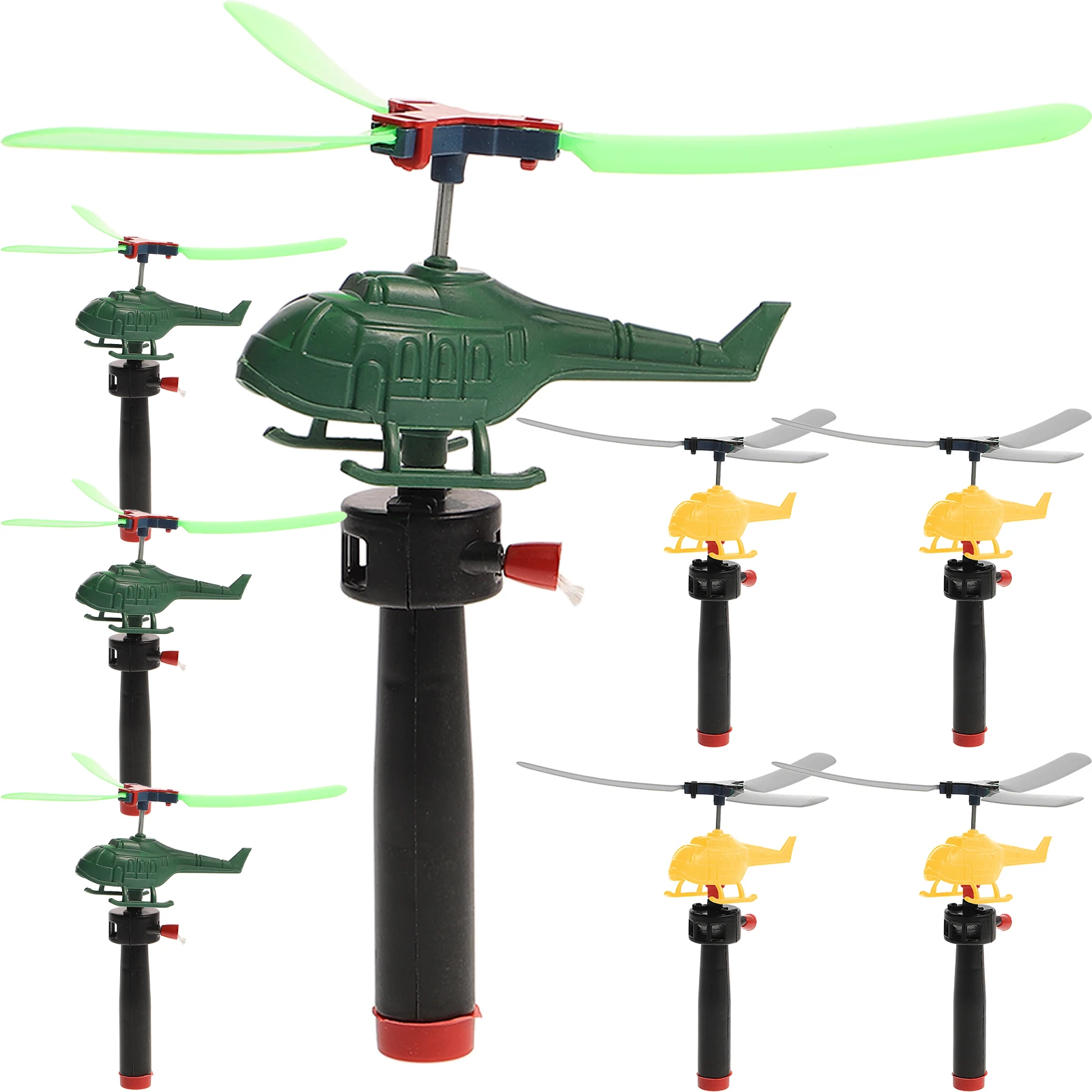 

8 Pcs Toy Flying Airplane Plastic Toys Child for Kids Small Helicopter