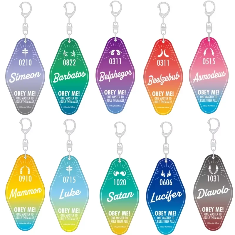 

Obey Me Luke Simeon Acrylic Fun Keychain Game Related Products Key Chain Bag Charm Souvenir Creative Pendant Jewelry Girls Gift
