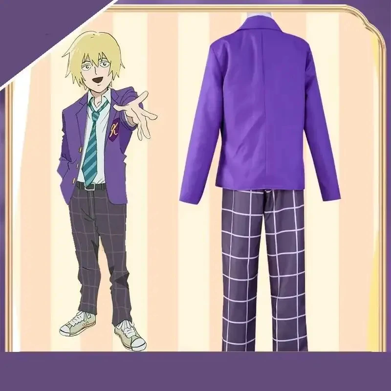 3'x,4'f\6/5;e,8\v,5/Mob Psycho 100 Hanazawa Teruki Cosplay Costume Wig Jacket Shirt Anime Uniform Accessories Halloweef;5,b'7\k. view 3