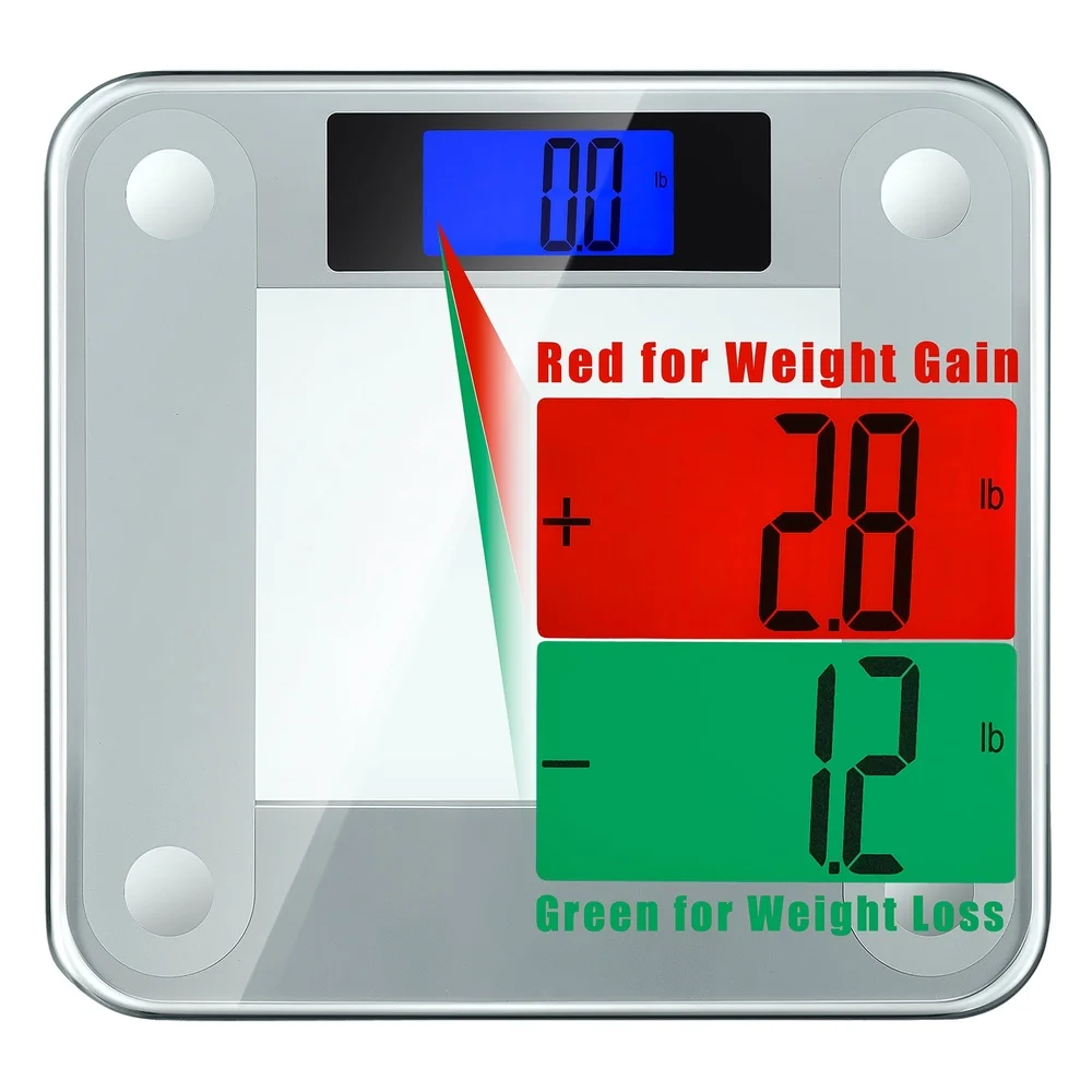 Precision II Body Weight Scale 440 lbs with Weight Change Detection Instant On Auto Calibration Includes Tape Measure Body Fat