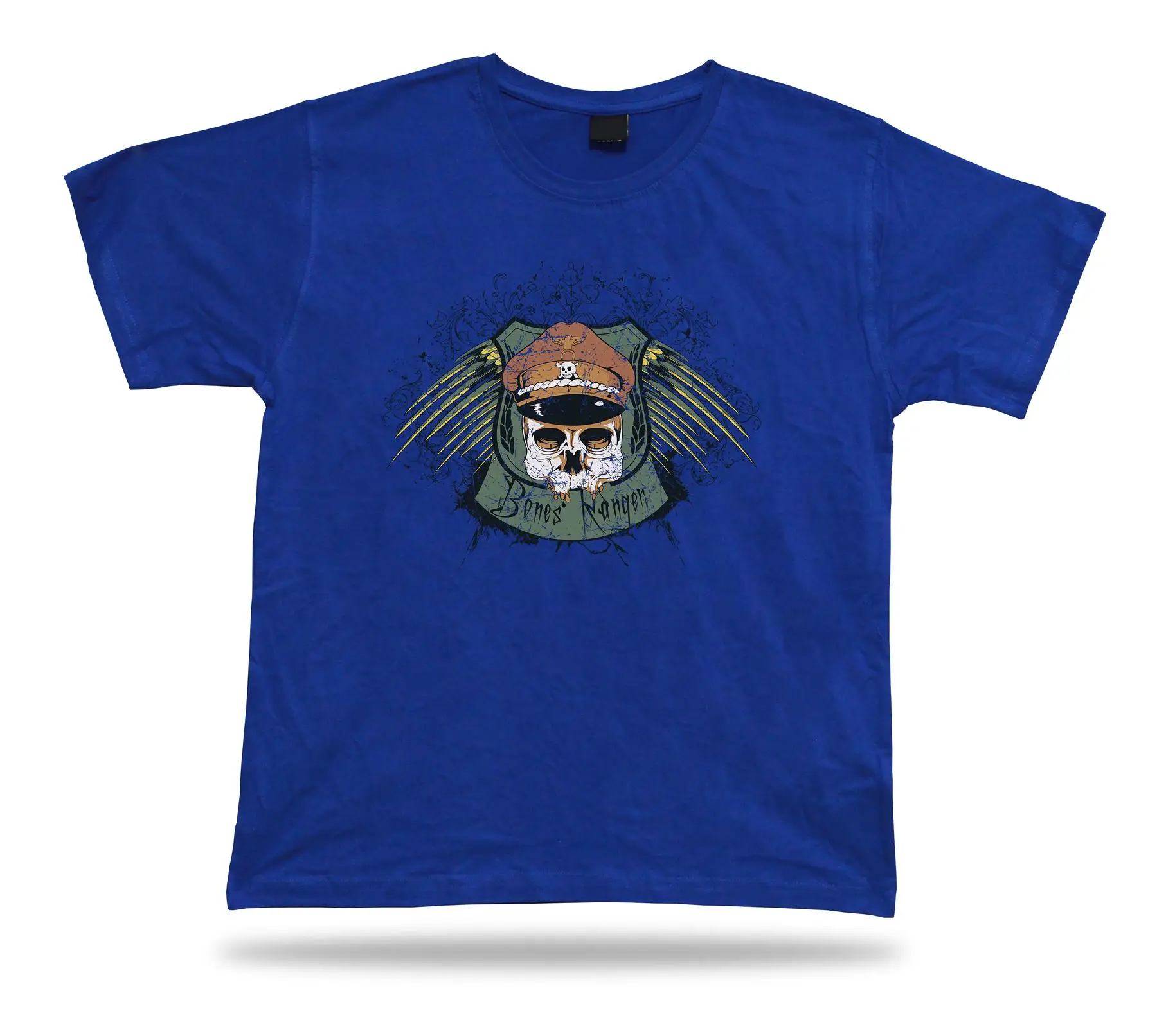 Bones Ranger Badge Skull Pilot War Soldier T-Shirt. Summer Cotton Short Sleeve O-Neck Mens T Shirt New S-3XL