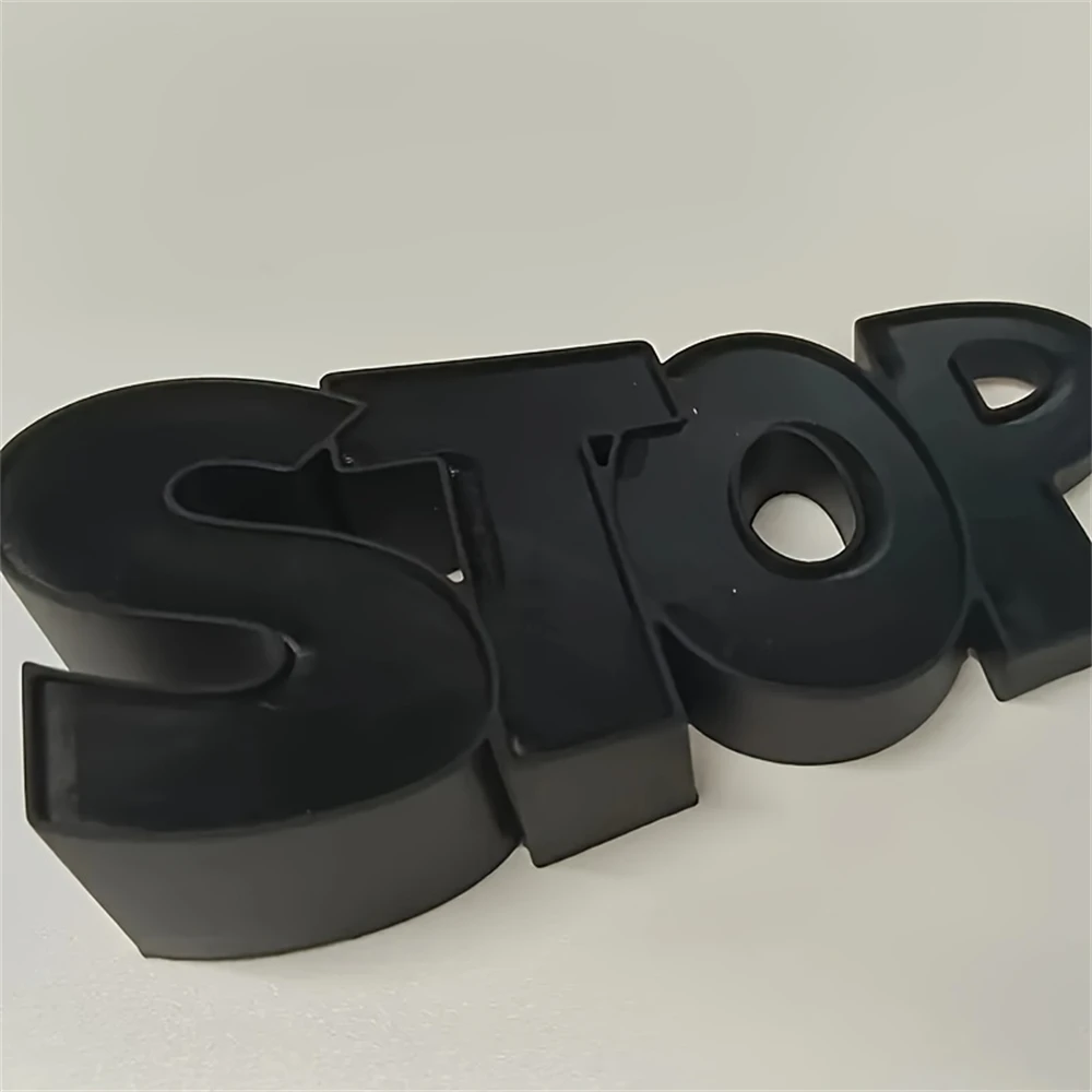 1 Practical Household Door Stopper with English Letter Stop, Creative and Safe Silicone Door Stopper