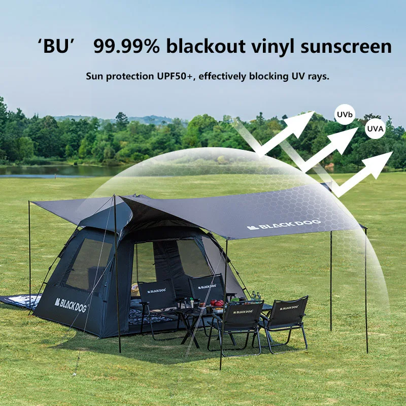 

Blackdog Outdoor Idle Tent Automatic Portable Quick Open Vinyl Sunproof Camping Rainproof Camping Easy Camping Experience