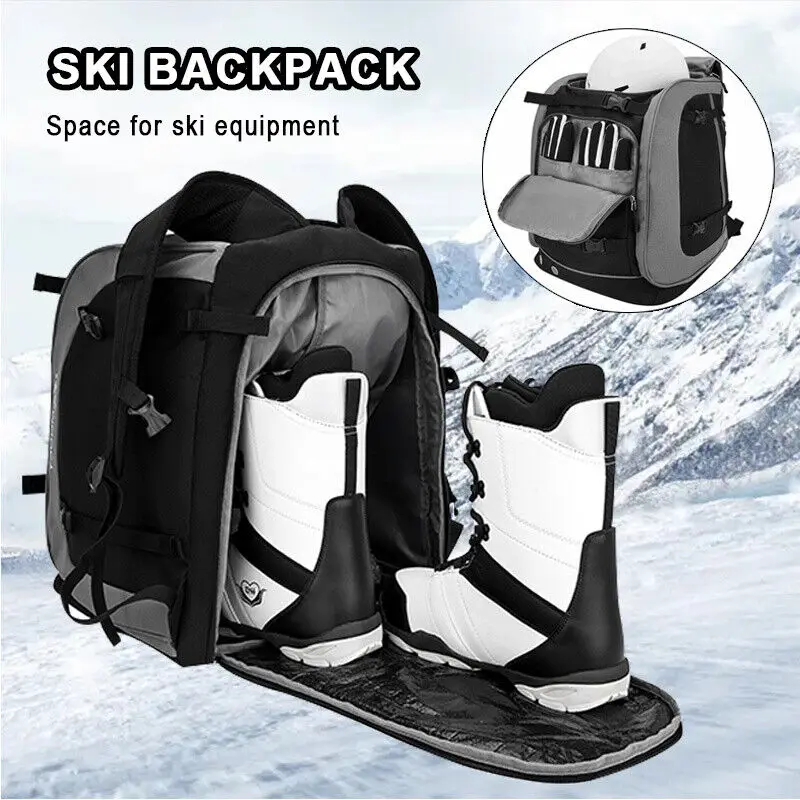 

65L ski backpack snowboarding equipment duffel bag outdoor helmet boots Bag