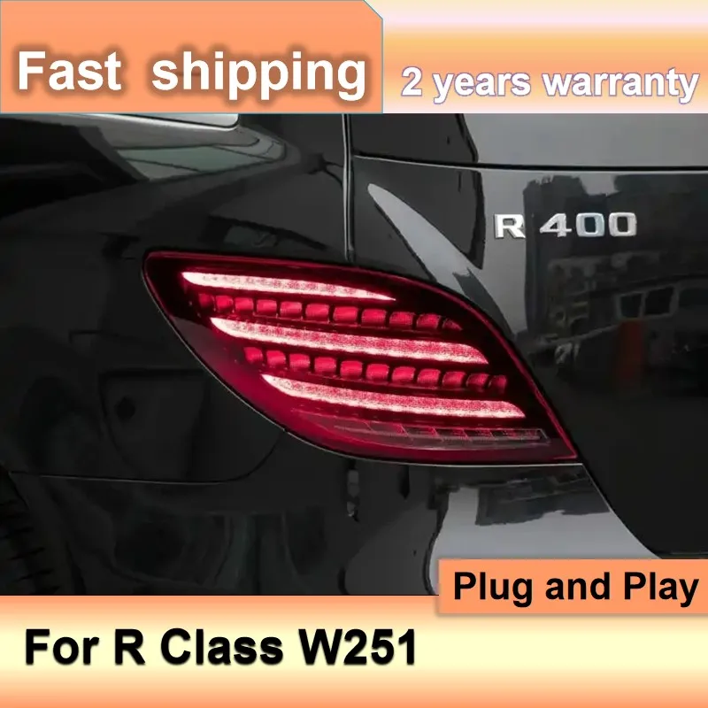 

Автомобильные аксессуары для Mercedes W251, задние фонари класса R 2009-2017 Benz DRL, противотуманный тормоз, сигнал поворота заднего хода