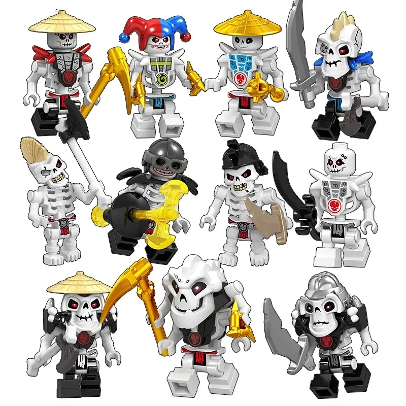 8Pcs/Set Anime Ninjago Figures Morro Nadakhan Lloyd Kai Jay Zane Cole Nya Building Blocks Mini Action Figures Bricks Toys Gifts