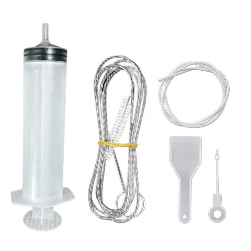 5 قطعة الثلاجة استنزاف ثقب تسد مجموعة إزالة مرنة الثلاجة فرشاة تنظيف قابلة لإعادة الاستخدام نظيفة استنزاف المخرج التجريف أداة مجرفة