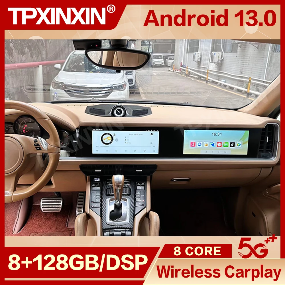 12.3 Multimedia Android Screen Car Radio For Porsche Cayenne 2010 2011 2012 2013  2014 2015 2016 2017 Upgrade 2024 GPS Head Unit