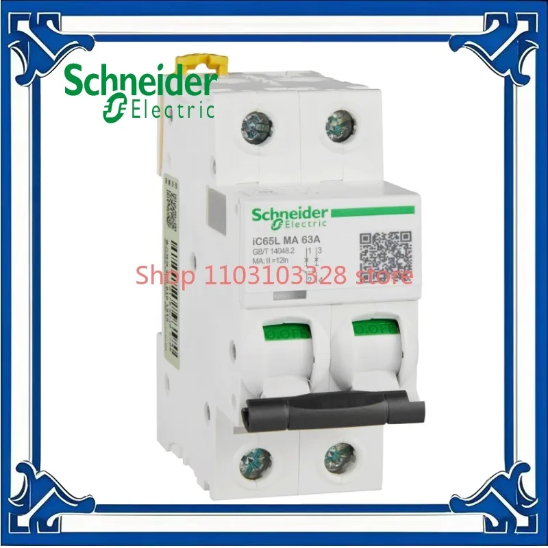 

Schneider A9F81225 iC65L MA Single Magnetic Miniature Circuit Breaker Acti9, iC65L, 2P, 25A, MA