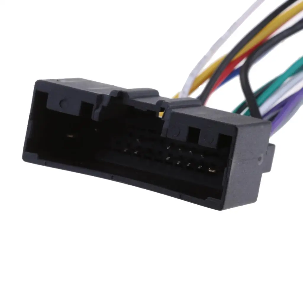 Radio Harness Adapter Multicolor Plastic Car Stereo Wiring Harness for Ford Fiesta ISO Integration