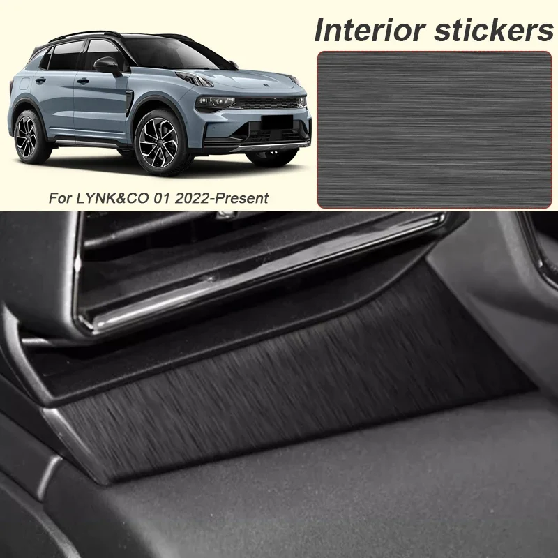 Car Carbon Interior Sticker Lifting Window Panel Decal For LYNK&CO 01 2022-Present LHD Gear Inner Door Protective Film Accessory