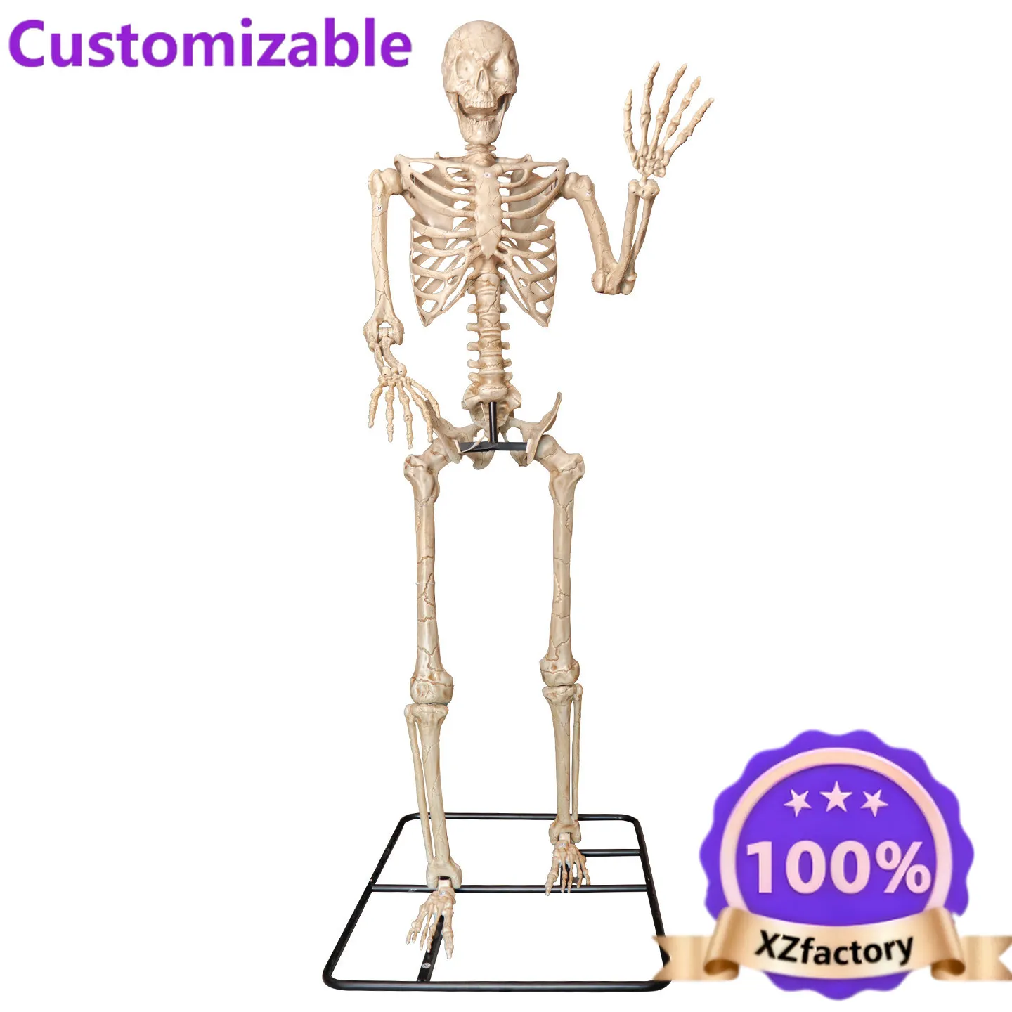 Factory Direct's 2026 Halloween new product - a 3-meter-2 giant electrically-powered sensor skull prop ornament
