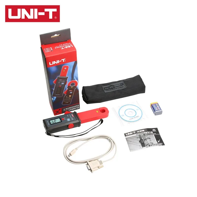 UNI UT258A AC/DC Leakage Clamp Meter 10000 Count Auto Range Measures 0mA-60A AC DC Leakage Current  7mm Jaw RS-232 Interface