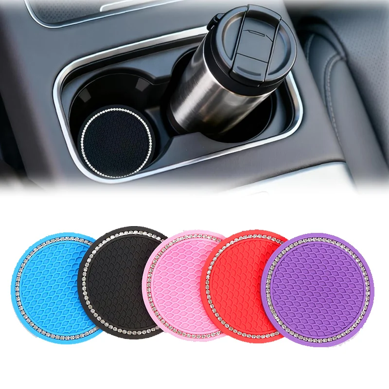 

For BMW 1234567 series E90 F30 G30 F25 Car Cup Holder Insert Coasters Bling Cup Holder Coaster Universal Vehicle Interior Acces