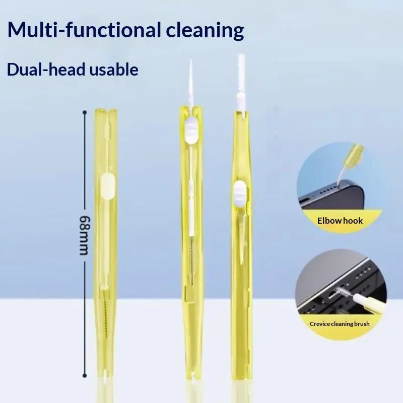 2 In 1 Double-end Adjustable Phone Speaker Cleaning Brush For Earphone Earbuds Cleaner Kit For Phone Keyboard Brushes 10Pcs