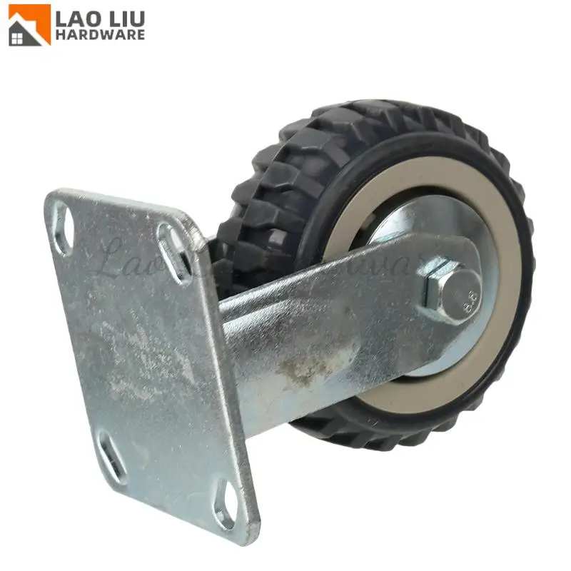 

5-дюймовый серый пчелиный огонь с фиксированным колесом для обеденных автомобилей, сервисных автомобилей и аксессуаров для домашнего оборудования