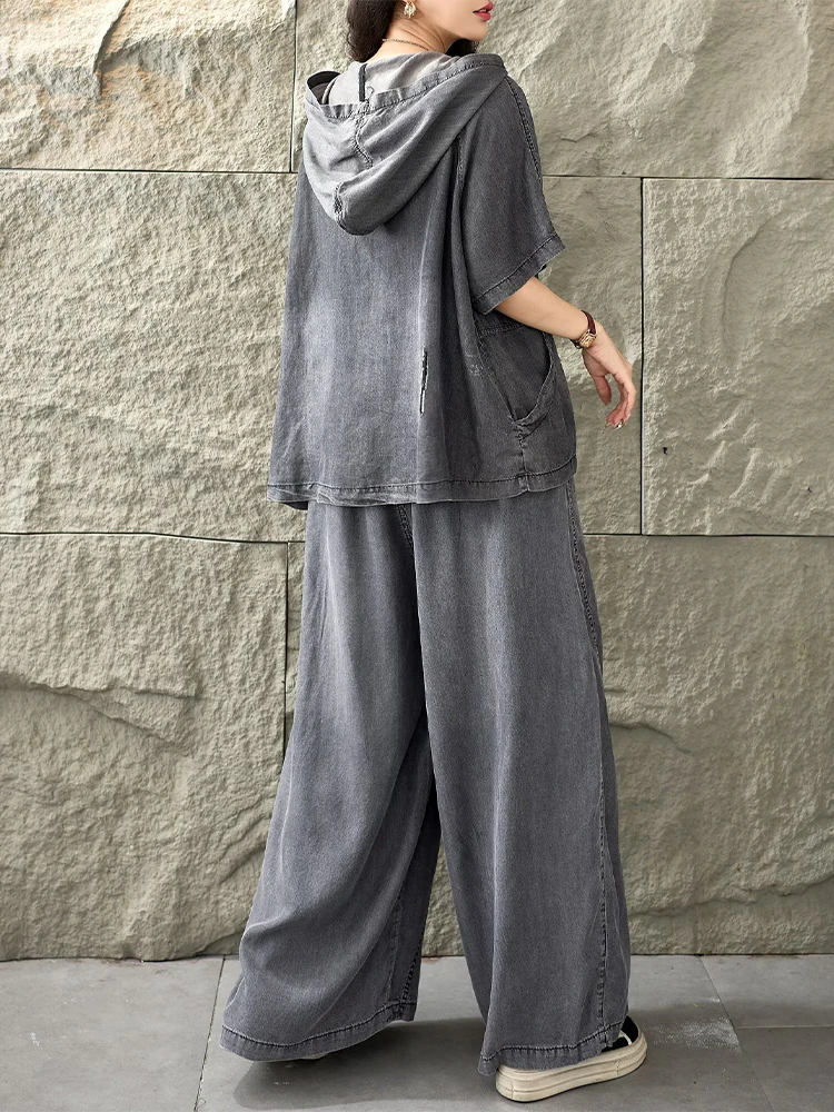 Amax LuluE Set Estivo con Capp - Women Fashion Jeans Top recensione e prezzo