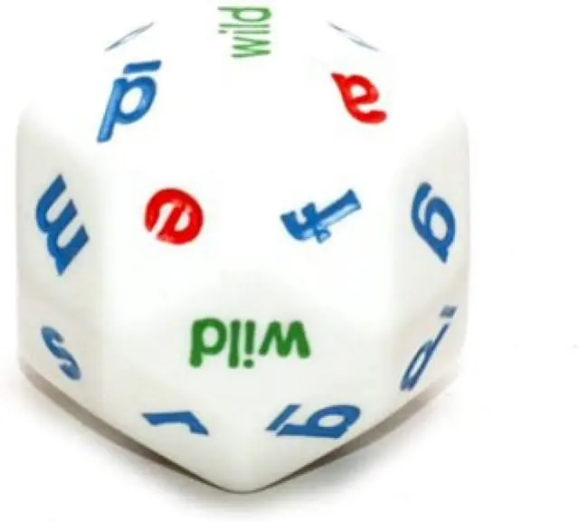 

Large 30mm Alphabet Dice with Clear White Sides for Easy Reading