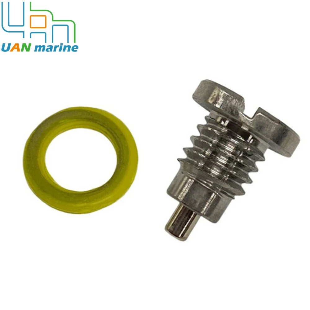 2 PCS 8M0058389 Marine Magnetic Outdrive Gear Case Drain Plug  Screw Gasket 22-8M0058389 22-67892A06 22-67892A1 22-67892