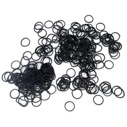 Black Rubber Bands,  Small Rubber Bands Office Supplies, Soft Elastic Bands School Home Diameter 13mm,06*0.9mm